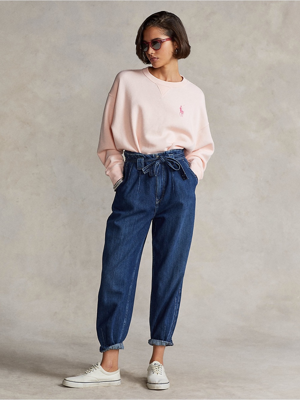 Polo Ralph Lauren Pink Pony 20th Anniversary Fleece Crewneck Sweatshirt - Picture 9 of 10